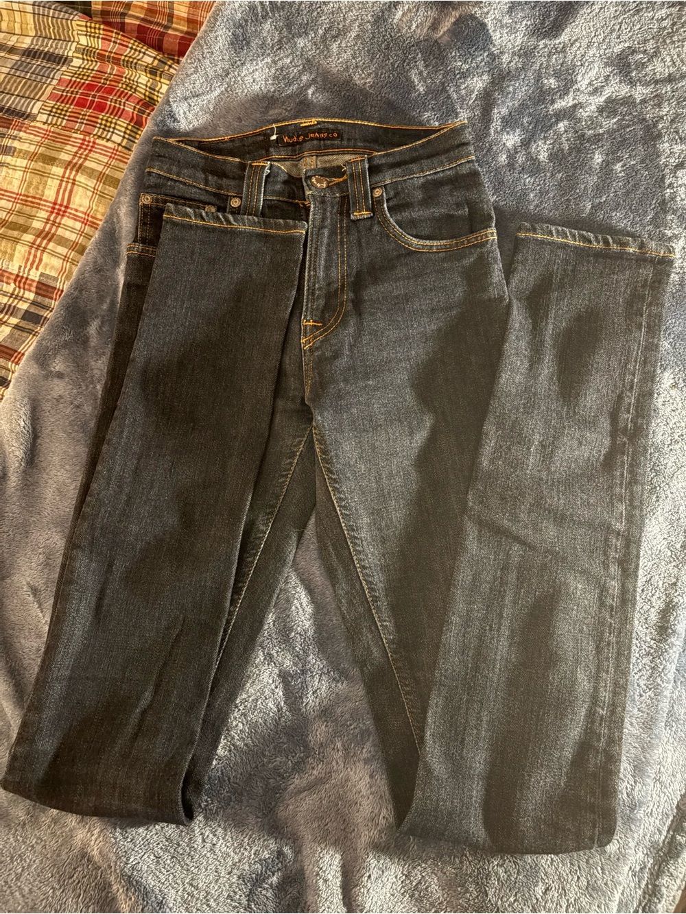 Nudie Jeans High Kai Dark Blue Denim Skinny Jeans 24x34